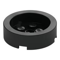 Brick Round 4 x 4 with Recessed Center (Black)