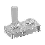 Plate Special 1 x 2 with Bar Up [Horizontal Arm 5mm] (Trans-Clear)