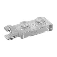 Plate Special 1 x 2 with Clip Horizontal on End (Trans-Clear)