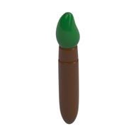 Equipment Paint Brush with Green Tip Pattern (Reddish Brown)
