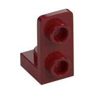 Bracket 1 x 1 - 1 x 2 Inverted (Dark Red)