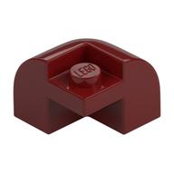 Brick Round, Curved 2 x 2 x 1 1/3, Corner (Dark Red)