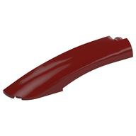 Brick Round, Curved 10 x 2 x 2 with Rounded End Left (Dark Red)