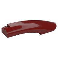 Brick Round, Curved 10 x 2 x 2 with Rounded End Right (Dark Red)