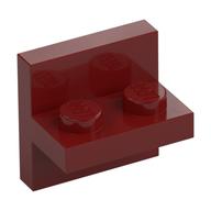 Bracket 2 x 2 with 1 x 2 Vertical Studs (Dark Red)