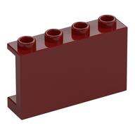 Panel 1 x 4 x 2 with Side Supports - Hollow Studs (Dark Red)