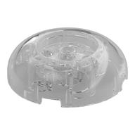 Brick Round 4 x 4 Dome Top with Round 2 x 2 Recessed, 4 Studs (Trans-Clear)