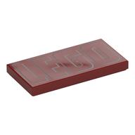 Tile 2 x 4 with White 'LEGO' Print (Dark Red)