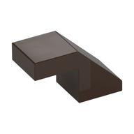 Brick Sloped 45° 2 x 1 with 2/3 Inverted Cutout and no stud (Dark Brown)