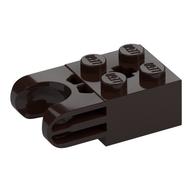 Technic Brick Special 2 x 2 with Ball Socket Wide and Axle Hole, No Arm Holes (Dark Brown)