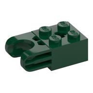 Technic Brick Special 2 x 2 with Ball Socket Wide and Axle Hole, No Arm Holes (Dark Green)