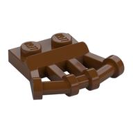 Plate Special 1 x 2 with Angled Handles on Side (Reddish Brown)