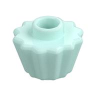 Food Cupcake with Stud (Light Aqua)