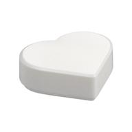 Tile 1 x 1 Heart (White)