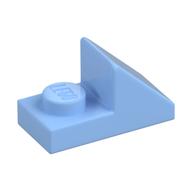 Brick Sloped 45° 2 x 1 with 2/3 Cutout [New Version] (Bright Light Blue)