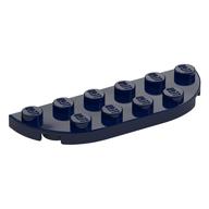 Plate Round Corners 2 x 6 Double (Dark Blue)