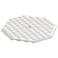 Plate Special 10 x 10 Octagonal with Hole (White)