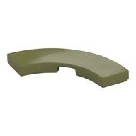 Tile 3 x 3 Curved, Macaroni (Olive Green)