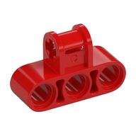 Technic Axle and Pin Connector Perpendicular Triple (Red)