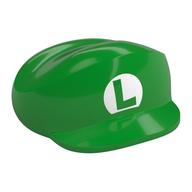 Nintendo Figure, Hat, Large, with Luigi Logo Print (Bright Green)