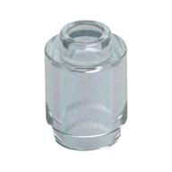 Brick Round 1 x 1 Open Stud (Opal Trans-Clear)