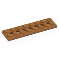 Technic Plate 2 x 8 [7 Holes] (Medium Nougat)