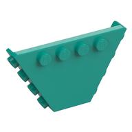 Panel, Trapezoid, Tipper End Flat without Pins (Dark Turquoise)
