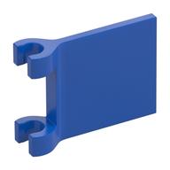 Flag 2 x 2 Square, Flared Clip Edge [Thick Clips] (Blue)