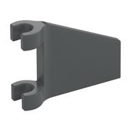 Flag 2 x 2 Trapezoid with Flared Area between Clips (Dark Bluish Gray)