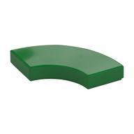 Tile 2 x 2 Curved, Macaroni (Green)