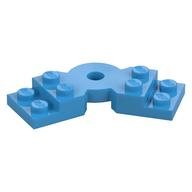 Plate Angled 2 x 2 with Step and Hole in Center (Dark Azure)