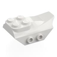 Brick Special 2 x 5 with Slope, Studs on Side (White)