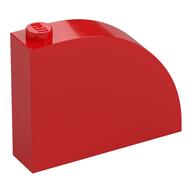 Brick Curved 1 x 4 x 2 2/3 (Red)