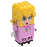 Hub, Princess Peach with 4 Top Studs and LCD Screens for Eyes and Chest (Bright Pink)