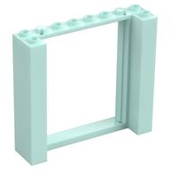 Door Frame Double 2 x 8 x 6 (Light Aqua)