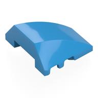 Brick Wedged, Curved 4 x 3 No Studs [Plain] (Dark Azure)