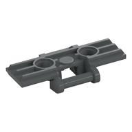Technic Link Tread Wide with Two Pin Holes, Soft Plastic (Dark Bluish Gray)