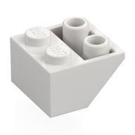 Brick Sloped Inverted 45° 2 x 2 [Round Hollow Bottom Pin, Bar-sized Stud Holes] (White)