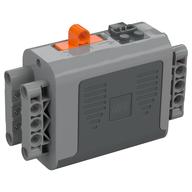 Battery Box, Power Functions 4 x 11 x 7 with Orange Switch and Dark Bluish Gray Covers [Complete Assembly] [New Version] (Light Bluish Gray)
