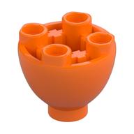 Brick Round 2 x 2 x 1 1/3 Inverted (Orange)