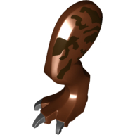 Animal Body Part, Dinosaur, Tyrannosaurus Rex Leg, Left, with Pin, Dark Brown Markings Print (Reddish Brown)