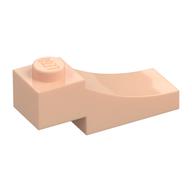 Brick Curved, 3 x 1 with 1/3 Inverted Cutout (Light Nougat)