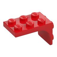 Bracket 2 x 3 - 2 x 2, Curved Sides (Red)
