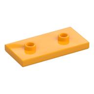 Plate Special 2 x 4 with Groove and Two Center Studs (Jumper) (Bright Light Orange)