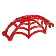 Insect Accessory, Spider Web, Dome Shaped with Bar, Clips (Red)