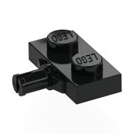 Plate Special 1 x 2 with Wheel Holder, Reinforced Underside (Black)