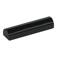 Brick Curved 1 x 4 x 2/3 Double, No Studs (Black)