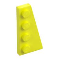 Wedge Plate 4 x 2 Right (Vibrant Yellow)