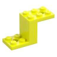 Bracket 5 x 2 x 2 1/3 with Holes, Inside Stud Holder (Vibrant Yellow)