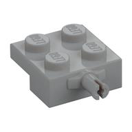 Plate Special 2 x 2 with Wheel Holder with Widened Center Pin (Light Bluish Gray)
